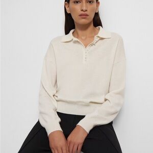 Theory Polo Sweater in Cashmere